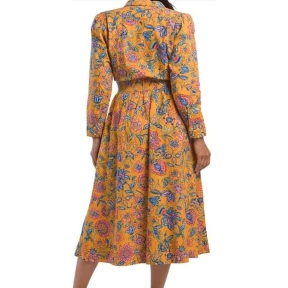 House of Harlow 1960 Cheyna Floral Orange Cut Out Dress Sz. M - Picture 3 of 10